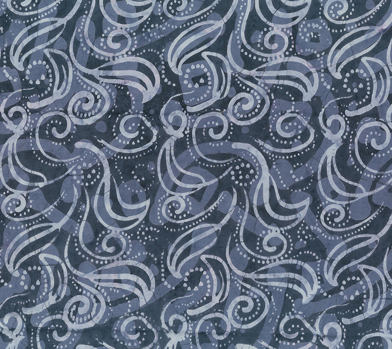 Blue Gray (80726-93) - Flutter by Banyan Batiks for Northcott Fabrics - $17.96/m ($16.57/yd)