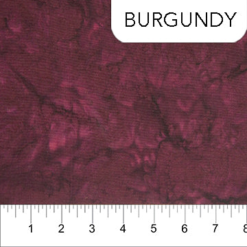 Burgundy (81300-29) - Shadows By Banyan Batiks For Northcott Fabrics - $16.96/m ($15.65/yd)
