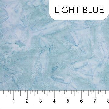 Light Blue (81300-43) - Shadows By Banyan Batiks For Northcott Fabrics - $16.96/m ($15.65/yd)