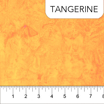 Tangerine (81300-56) - Shadows By Banyan Batiks for Northcott Fabrics - $16.96/m ($15.65/yd)
