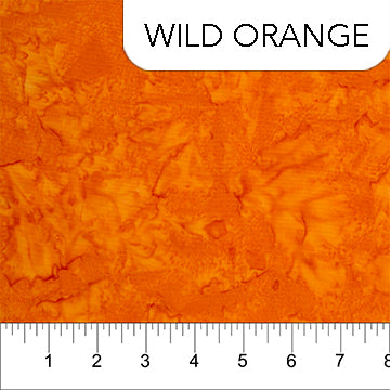 Wild Orange (81300-59) - Shadows By Banyan Batiks for Northcott Fabrics - $16.96/m ($15.65/yd)