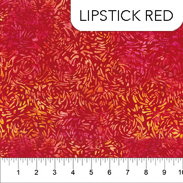 Lipstick Red (81600-24) - Banyan BFFs by Banyan Batiks Studio for Northcott Fabrics - $16.96/m ($15.65/yd)