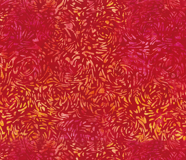Lipstick Red (81600-24) - Banyan BFFs by Banyan Batiks Studio for Northcott Fabrics - $16.96/m ($15.65/yd)