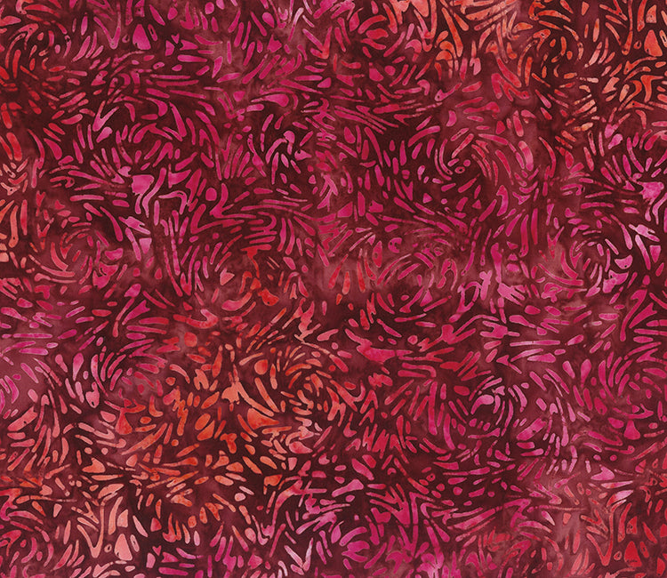Dark Red (81600-25) - Banyan BFFs by Banyan Batiks Studio for Northcott Fabrics - $16.96/m ($15.65/yd)