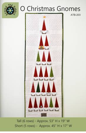 O Christmas Gnomes Quilt Pattern by Around The Bobbin