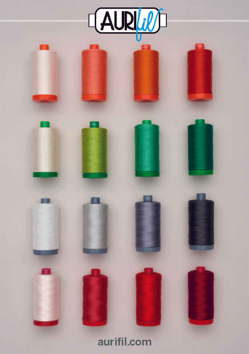 Aurifil Cotton Mako Thread - Loden Green (2840) - Large Spool (1300m/1422yd) - SAVE $5 When You Buy 2 (Any Colour)