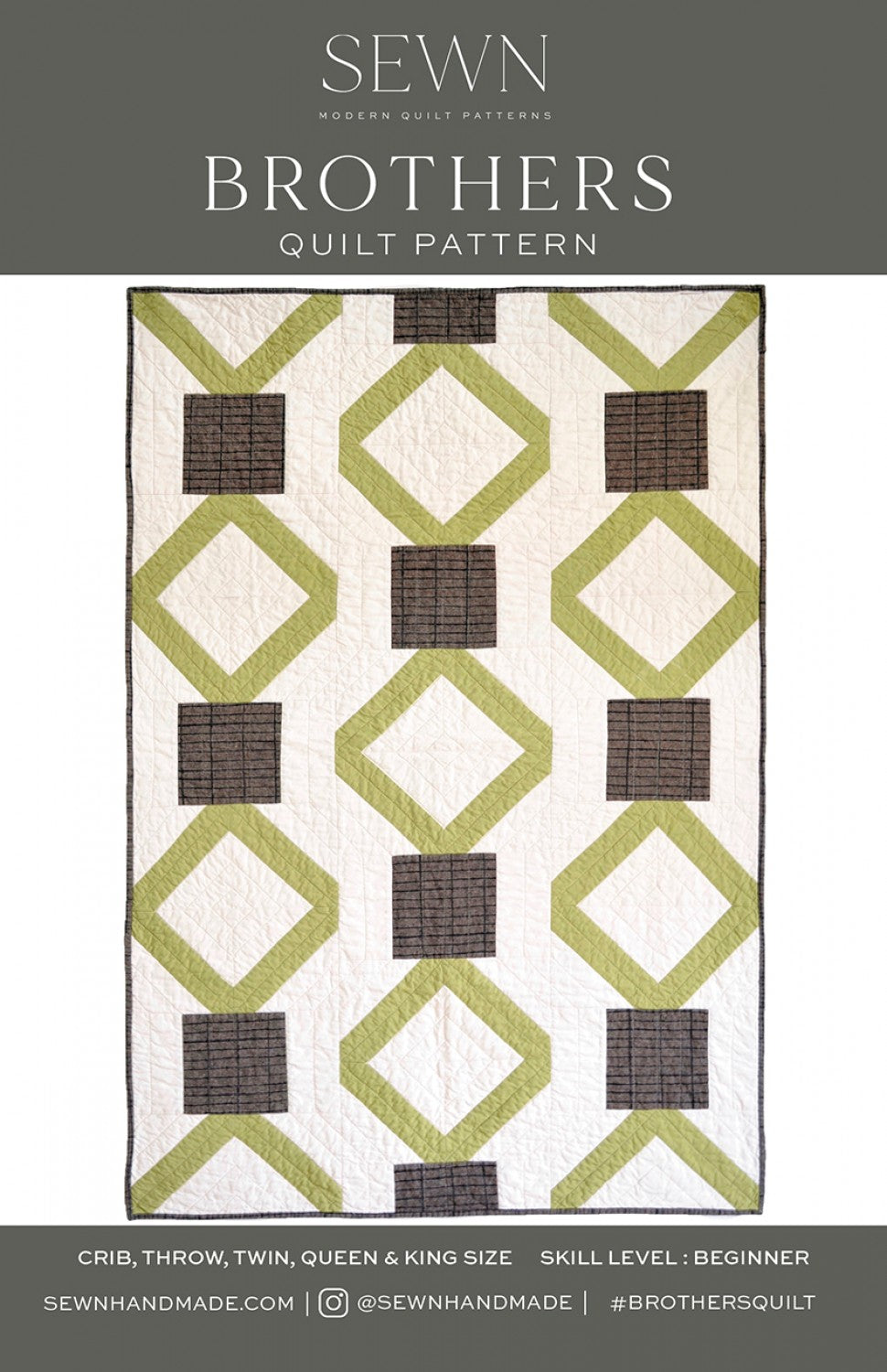 Brothers Pattern Background Brothers Quilt Pattern by Sewn Handmade – keystonemoderncreative