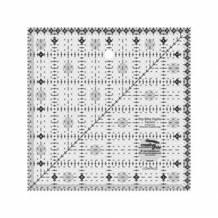 Creative Grids Itty-Bitty Eights Square Quilt Ruler 6" x 6" 