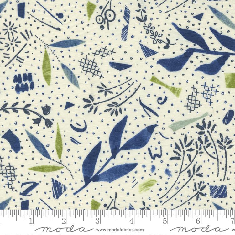Parchment Snippets Geometric (516950-12) - Collage by Janet Clare for Moda Fabrics - $21.99/m ($20.29/yd) - April Delivery