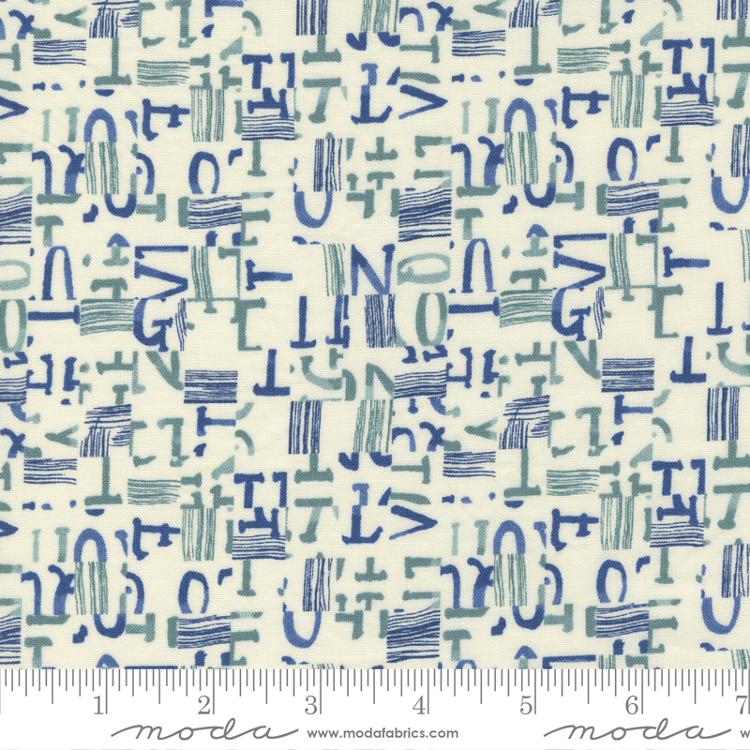Sky Pick N Mix Blender (516952-13) - Collage by Janet Clare for Moda Fabrics - $21.99/m ($20.29/yd)