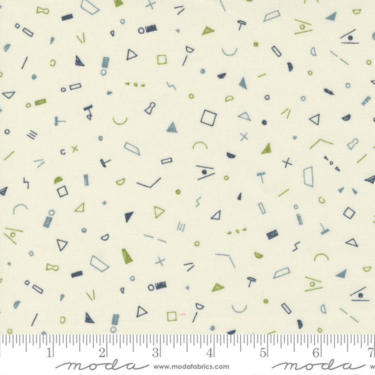 Parchment Bits & Bobs Geometrics (516954-13) - Collage by Janet Clare for Moda Fabrics - $21.99/m ($20.29/yd) - April Delivery