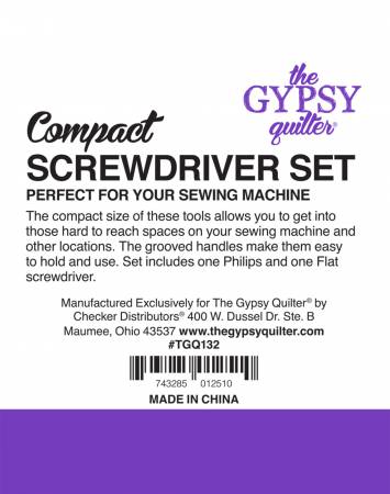 Compact Screwdriver Set by The Gypsy Quilter