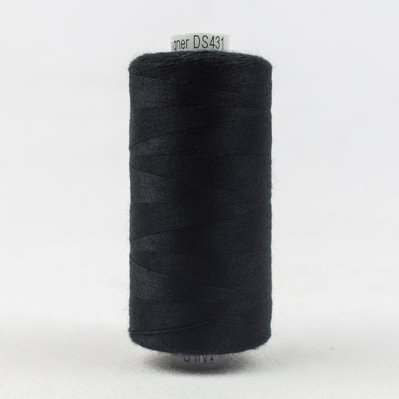 Black - (DS431) - Designer™ 40wt Polyester by Wonderfil Specialty Threads