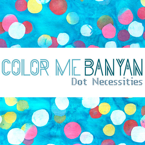 Blue Skies Dots (80543-43) - Dot Necessities By Banyan Batiks Studio for Northcott Fabrics - $18.96/m ($17.50/yd)
