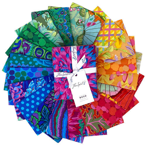 Rainbow - Fat Quarter Bundle - Classics Plus by Kaffe Fassett Collective for Free Spirit Fabrics