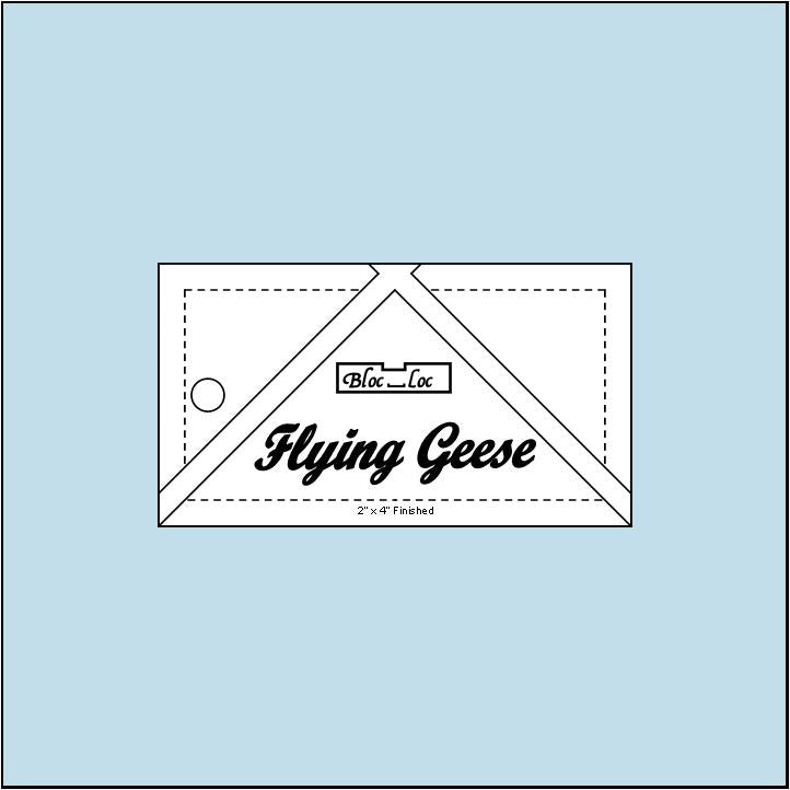 Flying Geese Ruler 2″ x 4″ by Bloc-Loc