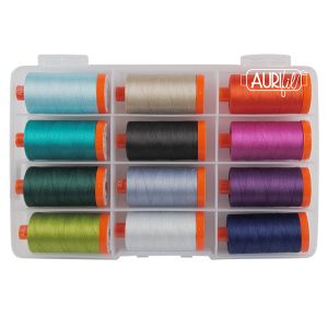 Colours of Iceland Collection by Gudrun Erla of GE Designs - (12) Large 50wt Spools - Aurifil Thread