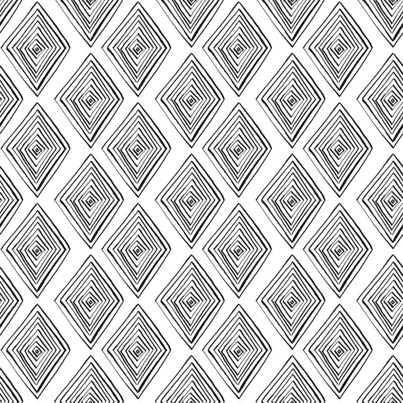 Black Diamonds (9JHT-2) - Happy Go Lucky by Jennifer Heynen for In The Beginning Fabrics - $21.99/m ($20.29/yd)
