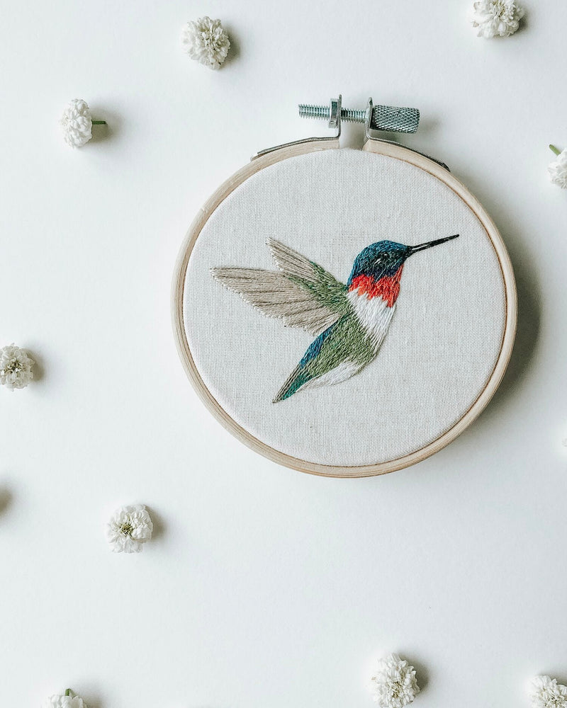 Hummingbird Embroidery Kit by Harvest Goods Co.