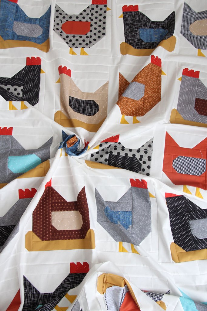 Chickens Quilt Pattern by Allison Harris For Cluck Cluck Sew
