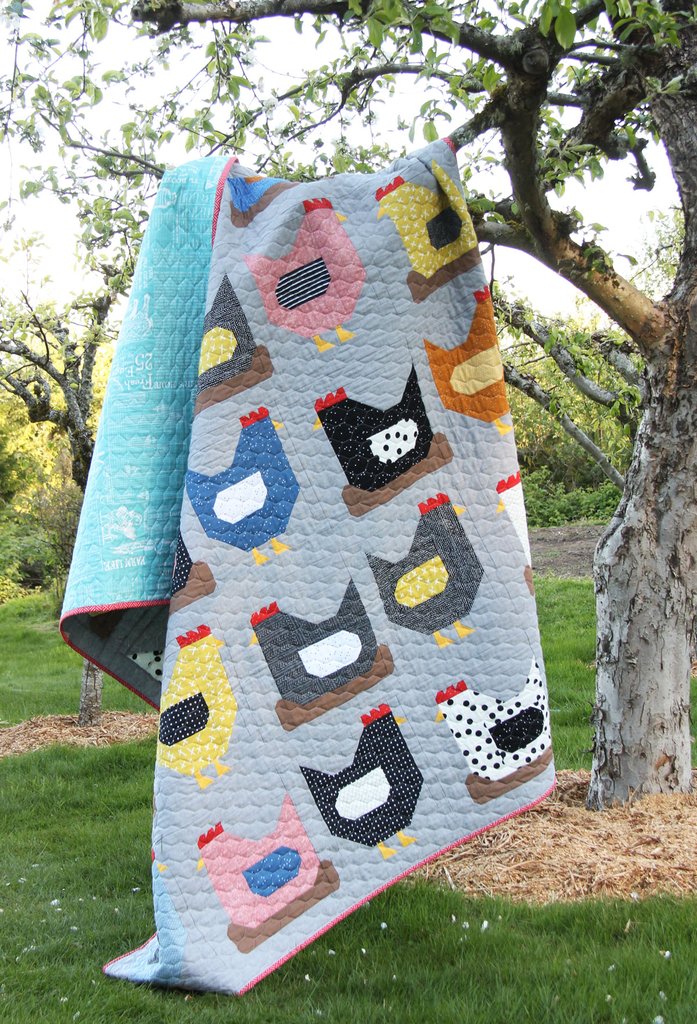 Chickens Quilt Pattern by Allison Harris For Cluck Cluck Sew