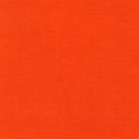 Tangerine (1370) - Kona Cotton Solids by Robert Kaufman - $12.96/m ($11.96/yd)