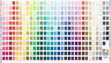 Kona Cotton Solids Printed Fabric Colour Chart Panel