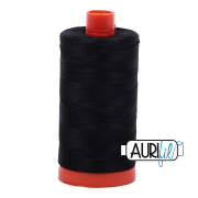 Aurifil Cotton Mako Thread - Black (2692) - Large Spool