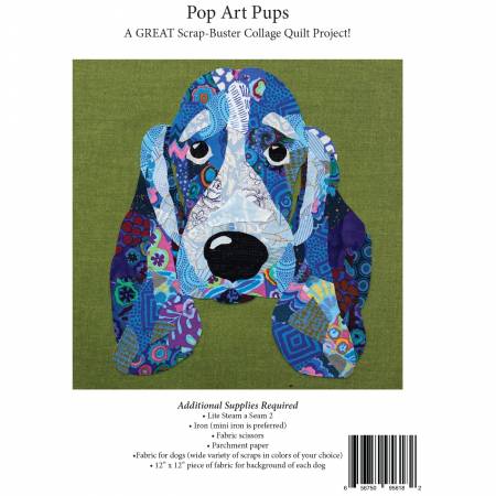 Pop Art Pups Collage Quilt Pattern by Emily Taylor for Collage Quilter