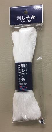 White - Large Skein (100 m) - Sashiko Thread by Olympus