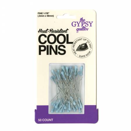 Bohemian Blue - Cool Pins by The Gypsy Quilter - 50pc