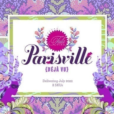 Fat Stack Bundle (6 FQs + 2 YDs) - Parisville (Deja Vu) by Tula Pink for FreeSpirit Fabrics