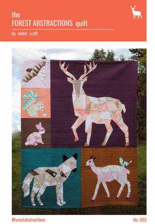 SAVE 30% - The Forest Abstractions Quilt - Foundation Paper Piecing Pattern by Violet Craft