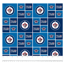 Winnipeg Jets NHL - 100% Cotton Woven Fabric - $21.99/m ($20.16/yd)