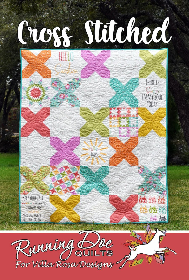 Cross Stitched Quilt Pattern by Villa Rosa Designs