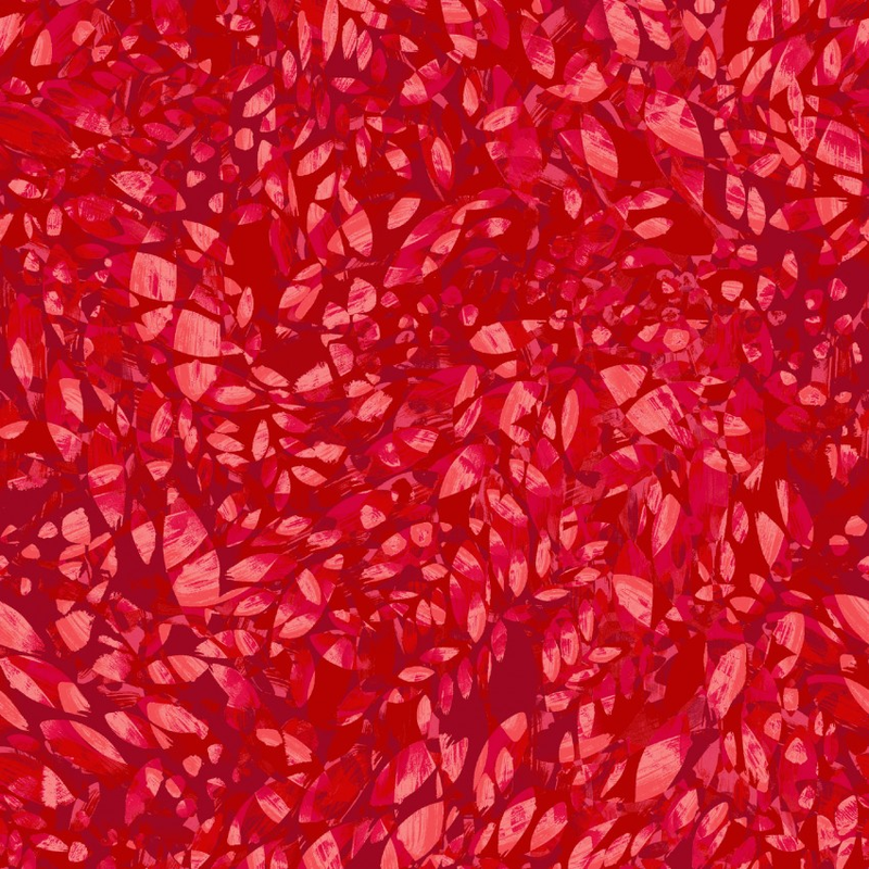 Red Leaves - 108" Wide Backing - Dappled by Maywood Studio - $32.96/m ($30.42/yd)