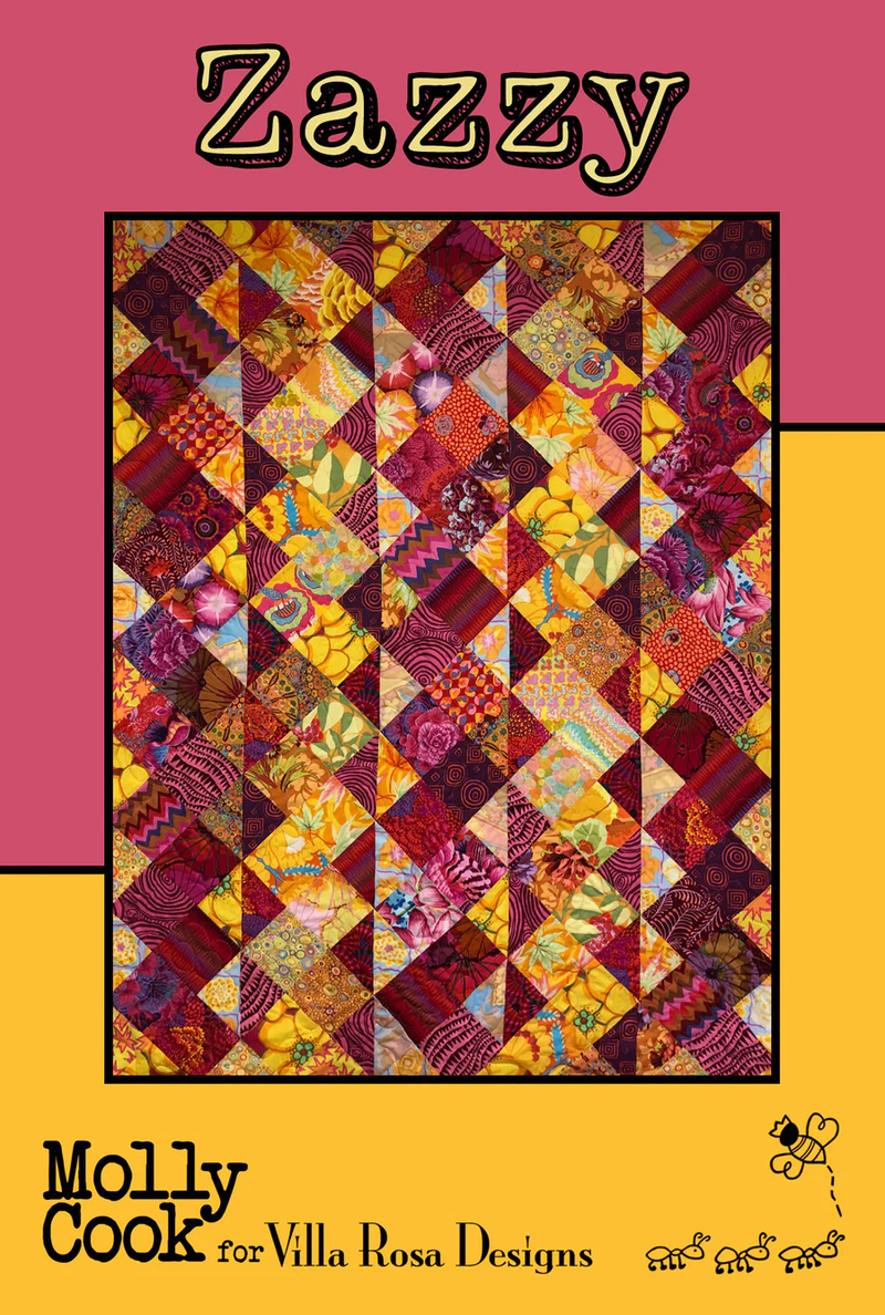 Zazzy Quilt Pattern by Villa Rosa Designs