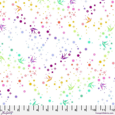 White Fairy Dust - Tula's True Colors by Tula Pink for FreeSpirit Fabrics