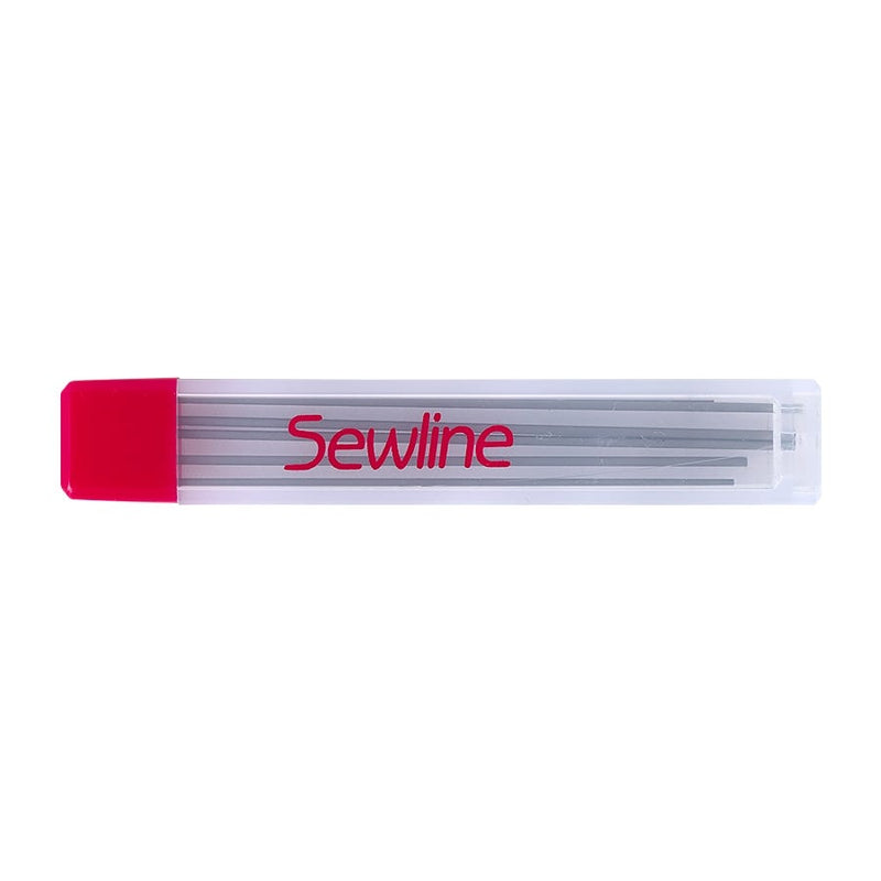 Sewline Mechanical Fabric Pencil Lead Refill 6/Pkg-White 