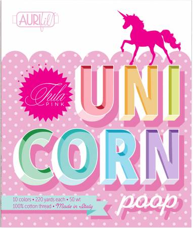 Unicorn Poop Thread Collection by Tula Pink for Aurifil