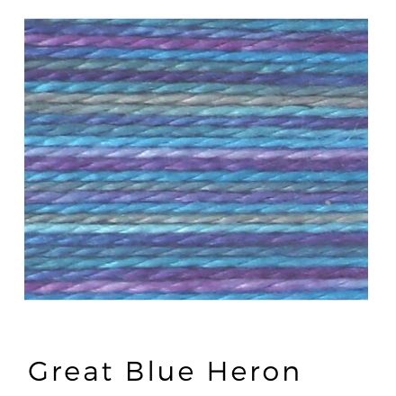 Great Blue Heron (117)- Acorn Premium Hand-Dyed 8 wt Hand Stitching Thread - 20 yds