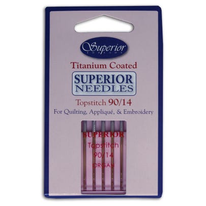 Superior Topstitch Needles - Size 70/10 80/12 90/14 and 100/16