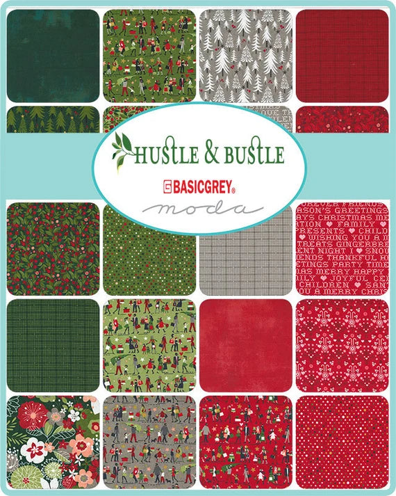 Jelly Roll (40 2.5" x WOF Strips) - Hustle and Bustle by Basic Grey for Moda Fabrics