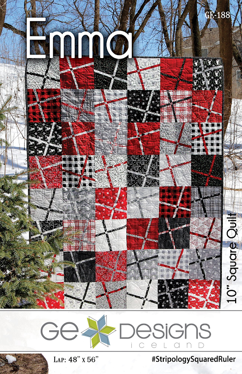 Emma Quilt Pattern by Gudrun Erla for GE Designs - Uses 10" Squares (Layer Cakes)!