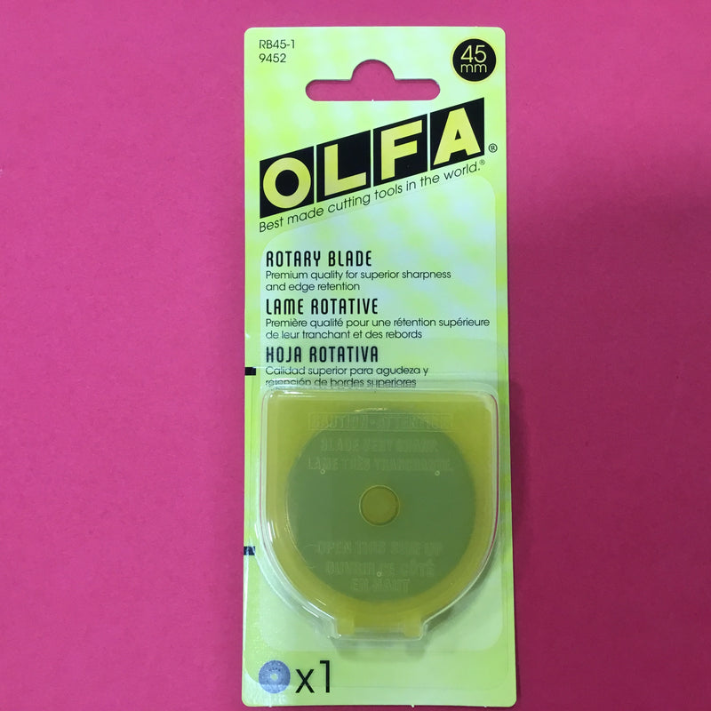 45mm Rotary Cutter Blades by Olfa - 1 Pack