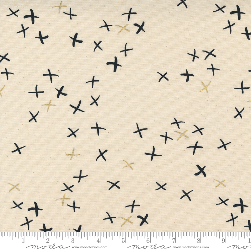 Natural Xs - Sew Happy Canvas by Zen Chic for Moda Fabrics - $24.96/m ($23.04/yd)