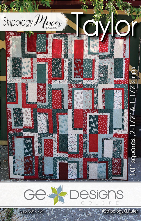 Taylor Quilt Pattern by Gudrun Erla for GE Designs -  Uses 10” Squares (Layer Cakes)!