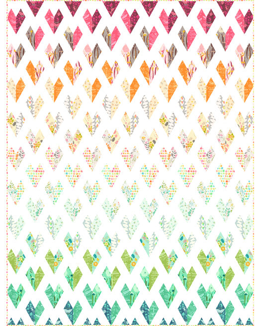 Lots Of Love Gradient Quilt Pattern by Tamara Kate