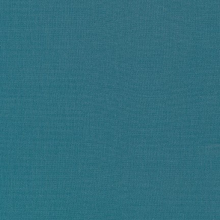 Teal Blue (1373) - Kona Cotton Solids by Robert Kaufman - $12.96/m ($11.96/yd)