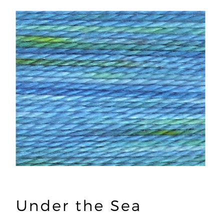 Under The Sea (115) - Acorn Premium Hand-Dyed 8 wt Hand Stitching Thread - 20 yds